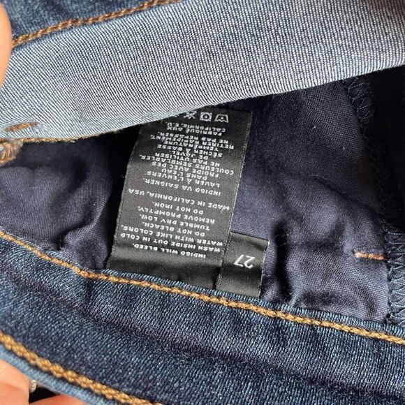 J BRAND | maria dark blue high rise skinny in starless wash 27 - Picture 8 of 11